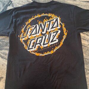 EUC SANTA CRUZ Burnt Opus Oversized heavyweight black 100% cotton T-Shirt Medium